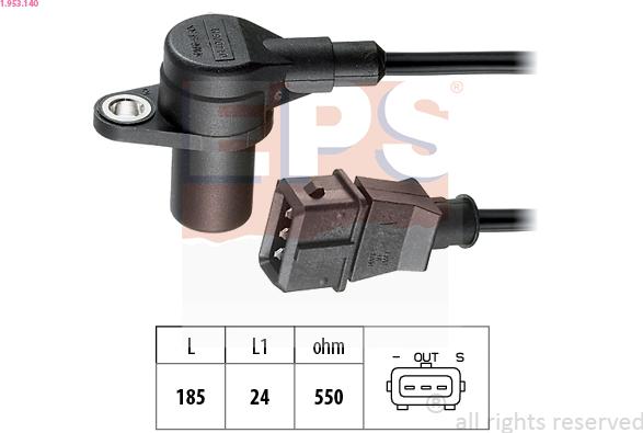 EPS 1.953.140 - Senzor impulsuri, arbore cotit parts5.com