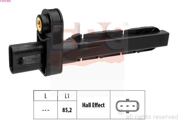 EPS 1.953.826 - Sensor, crankshaft pulse parts5.com