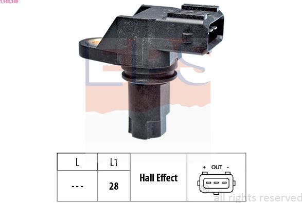 EPS 1.953.349 - Impulsgeber, Kurbelwelle parts5.com