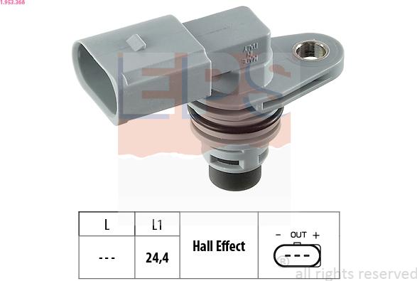 EPS 1.953.368 - Sensor, camshaft position parts5.com