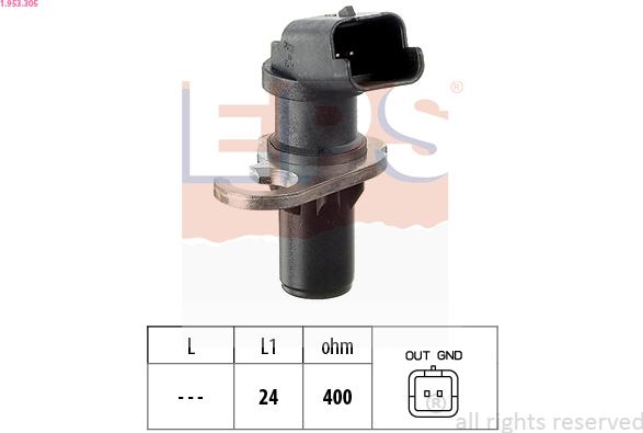 EPS 1.953.305 - Sensor, crankshaft pulse parts5.com