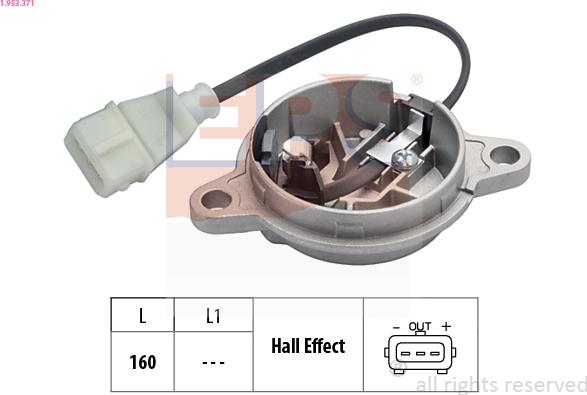 EPS 1.953.371 - Sensor, camshaft position parts5.com