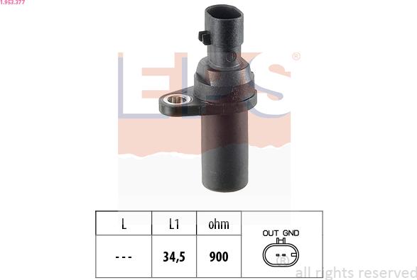 EPS 1.953.377 - Senzor impulsuri, arbore cotit parts5.com