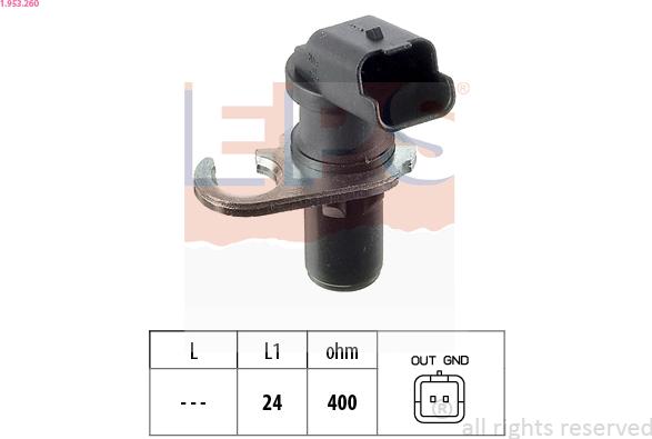 EPS 1.953.260 - Sensor, crankshaft pulse parts5.com