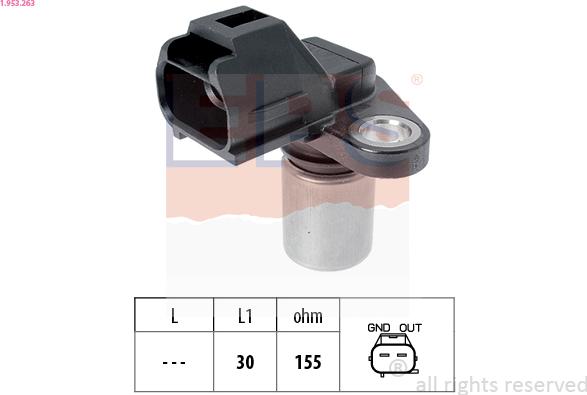 EPS 1.953.263 - Senzor impulsuri, arbore cotit parts5.com