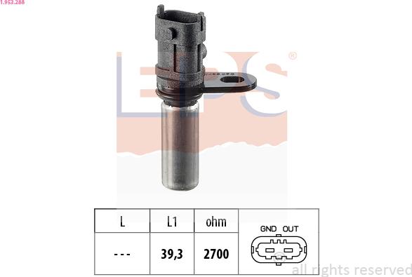 EPS 1.953.288 - Senzor impulsuri, arbore cotit parts5.com