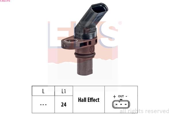 EPS 1.953.773 - Érzékelő, fordulatszám parts5.com