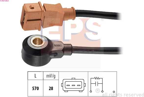 EPS 1.957.053 - Knock Sensor parts5.com