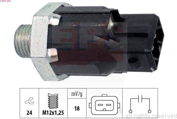 EPS 1.957.224 - Czujnik spalania stukowego parts5.com