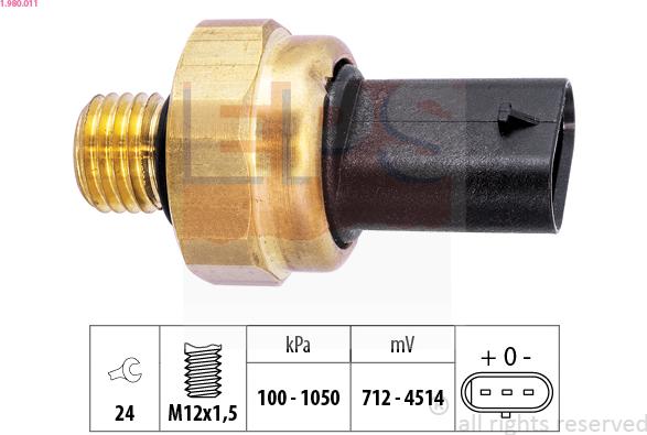 EPS 1.980.011 - Senzor,presiune ulei parts5.com