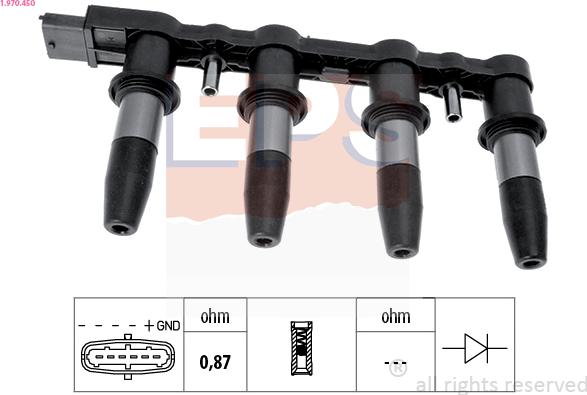 EPS 1.970.450 - Ignition Coil parts5.com