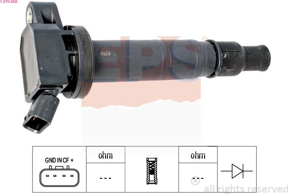 EPS 1.970.458 - Запалителна бобина parts5.com