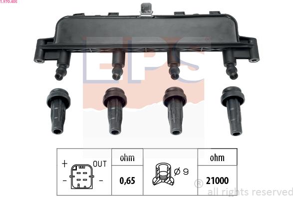 EPS 1.970.405 - Ignition Coil parts5.com