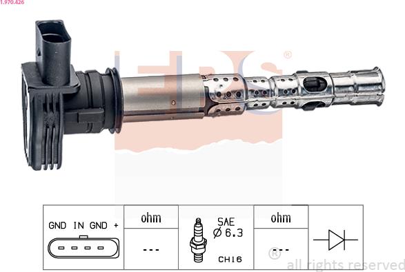 EPS 1.970.426 - Zündspule parts5.com