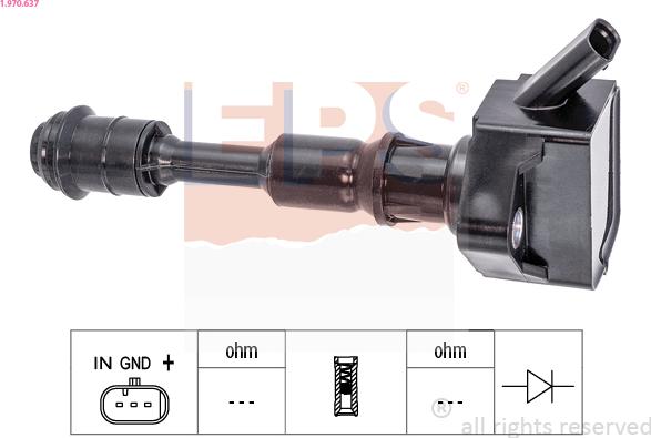 EPS 1.970.637 - Sytytyspuola parts5.com