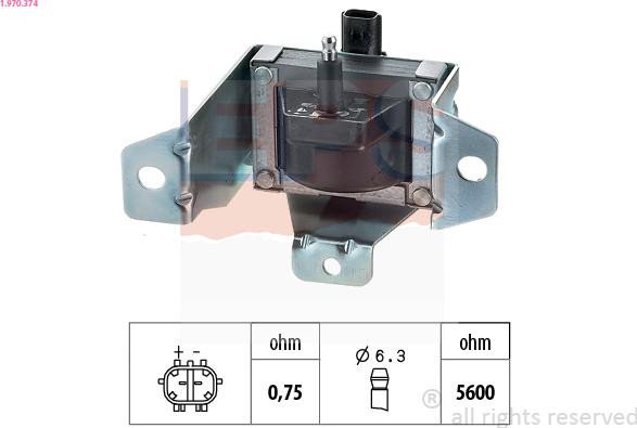 EPS 1.970.374 - Ignition Coil parts5.com