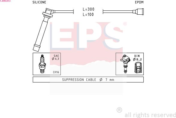 EPS 1.499.013 - Set cablaj aprinder parts5.com