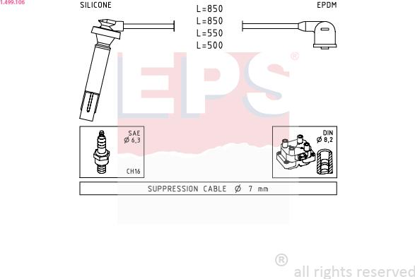 EPS 1.499.106 - Ignition Cable Kit parts5.com