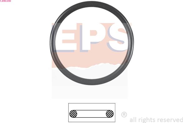 EPS 1.890.590 - Gasket, thermostat parts5.com