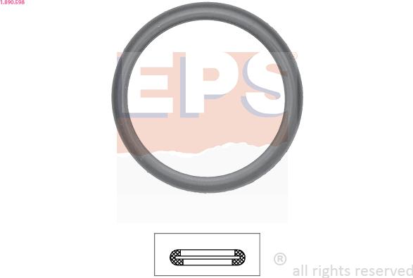 EPS 1.890.598 - Gasket, thermostat parts5.com