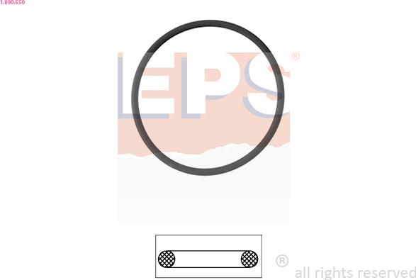 EPS 1.890.550 - Uszczelka, termostat parts5.com