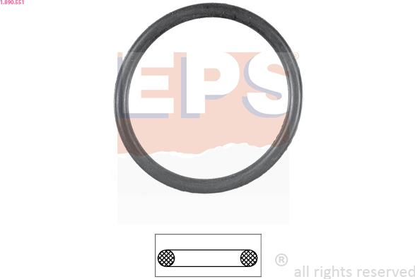 EPS 1.890.551 - Gasket, thermostat parts5.com