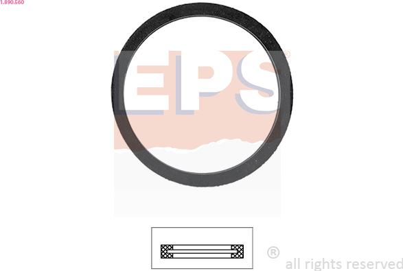 EPS 1.890.560 - Gasket, thermostat parts5.com