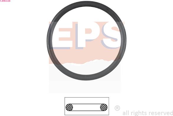 EPS 1.890.538 - Gasket, thermostat parts5.com