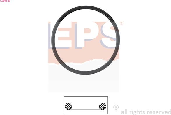 EPS 1.890.527 - Gasket, thermostat parts5.com