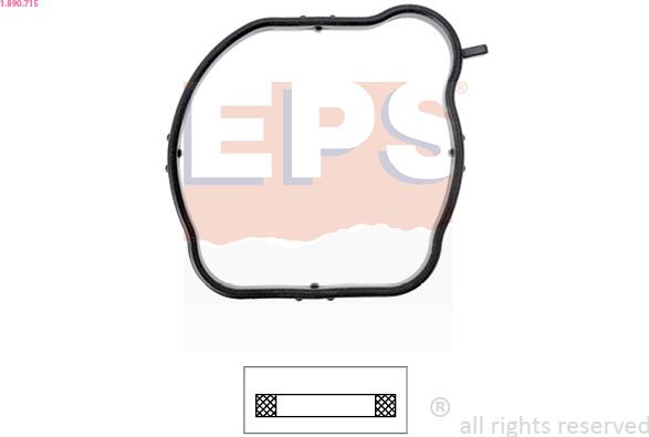 EPS 1.890.715 - Tesnilo, termostat parts5.com