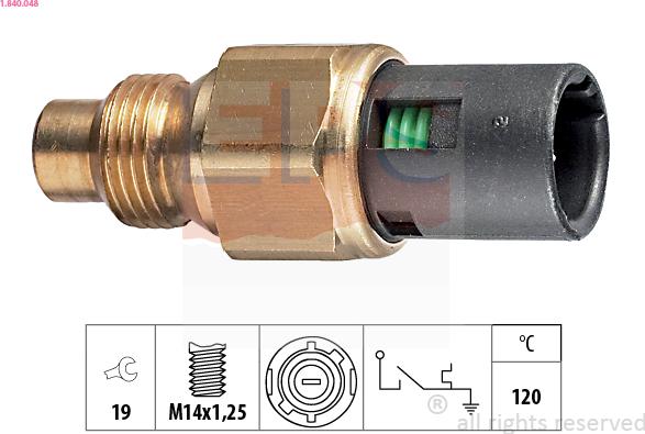 EPS 1.840.048 - Érzékelő, hűtőfolyadék-hőmérséklet parts5.com