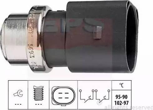 EPS 1.850.693 - Lämpökytkin, jäähdyttimen puhallin parts5.com