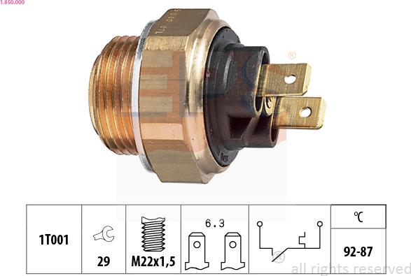 EPS 1.850.000 - Comutator temperatura, ventilator radiator parts5.com