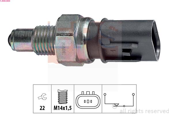 EPS 1.860.084 - Spínač, světlo zpátečky parts5.com