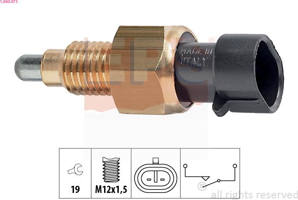 EPS 1.860.073 - Switch, reverse light parts5.com