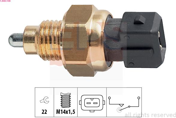 EPS 1.860.108 - Lüliti,tagurdustuli parts5.com