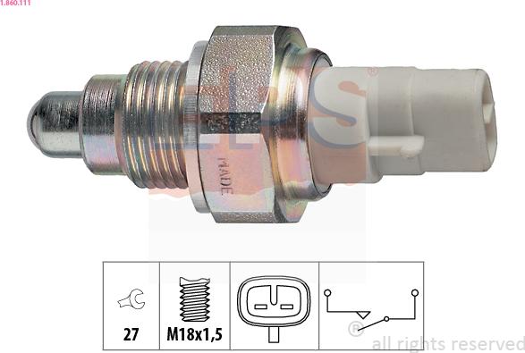 EPS 1.860.111 - Przełącznik, światło cofania parts5.com