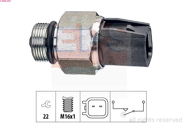 EPS 1.860.267 - Kytkin, peruutusvalo parts5.com