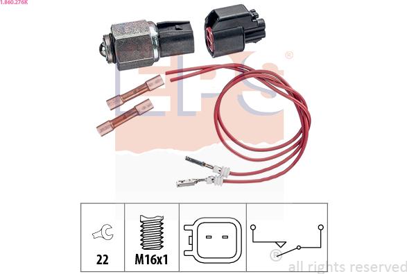 EPS 1.860.276K - Stikalo, luc za vzratno voznjo parts5.com