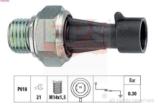 EPS 1.800.096 - Snímač, tlak oleje parts5.com