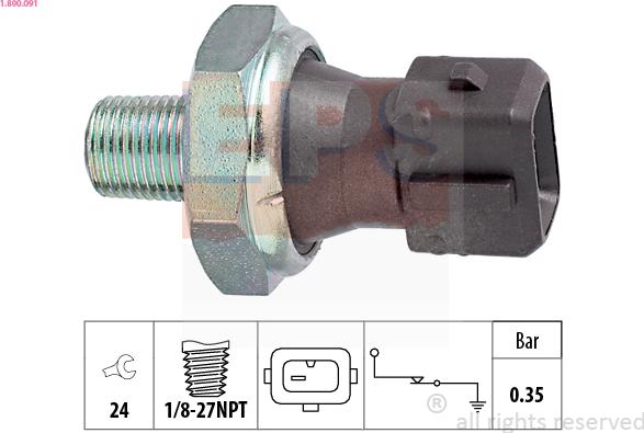 EPS 1.800.091 - Sender Unit, oil pressure parts5.com