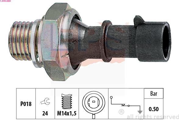 EPS 1.800.069 - Snímač, tlak oleje parts5.com