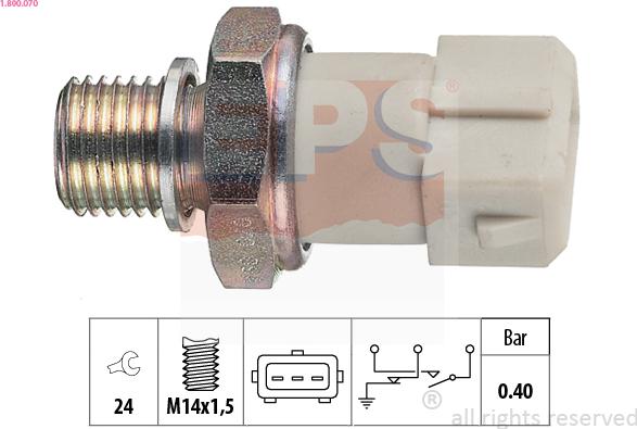 EPS 1.800.070 - Senzor,presiune ulei parts5.com