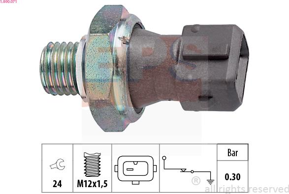 EPS 1.800.071 - Snímač, tlak oleje parts5.com