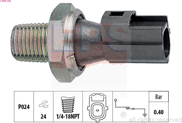 EPS 1.800.145 - Senzor, pritisk olja parts5.com