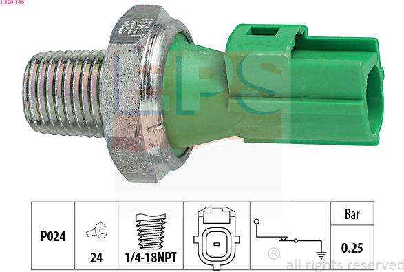 EPS 1.800.146 - Senzor,presiune ulei parts5.com