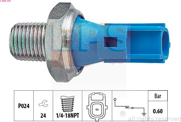 EPS 1.800.147 - Senzor,presiune ulei parts5.com