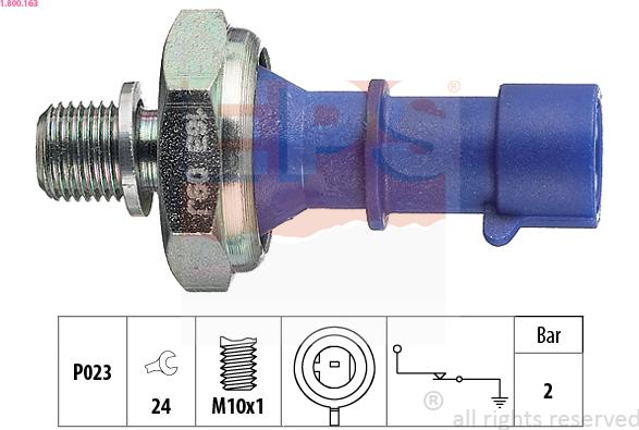 EPS 1.800.163 - Senzor,presiune ulei parts5.com