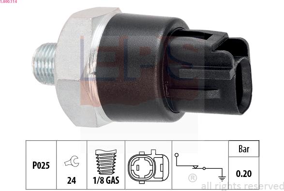 EPS 1.800.114 - Sender Unit, oil pressure parts5.com