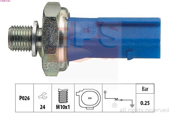 EPS 1.800.133 - Senzor,presiune ulei parts5.com